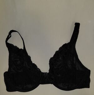 Victoria's Secret Unlined Black Lace Bra 36D